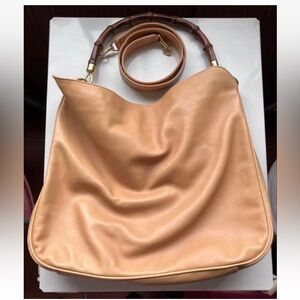 Gucci Tan Leather Shoulder Bag